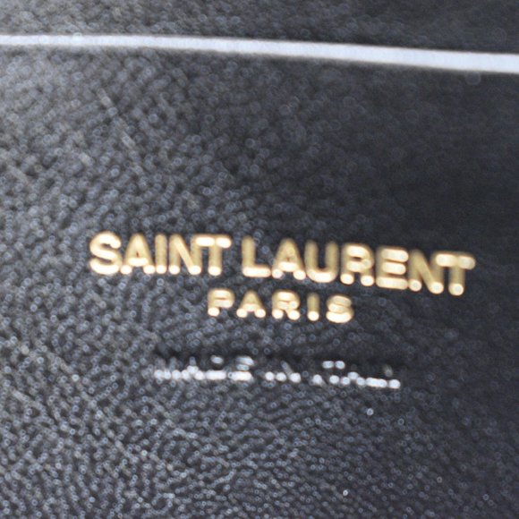 YVES SAINT LAURENT  Mini Lou Grain De Poudre Camera Crossbody Bag Dark Natural - Picture 9 of 11